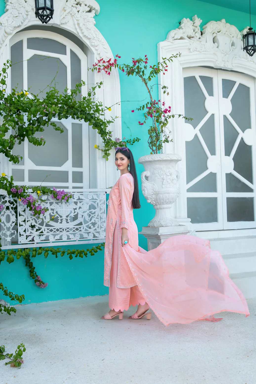 Mihrimia 3pcs Un-Stitched Emb Lawn [D-1748] - Image 2