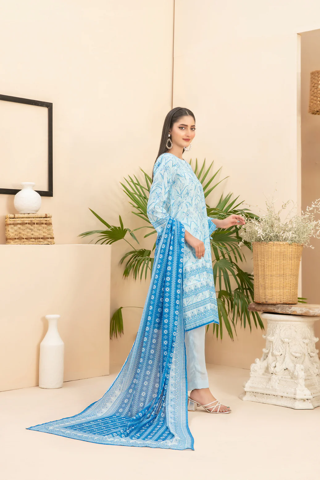 Rameen 3pcs Stitched Printed Lawn [D-1868] - Image 2