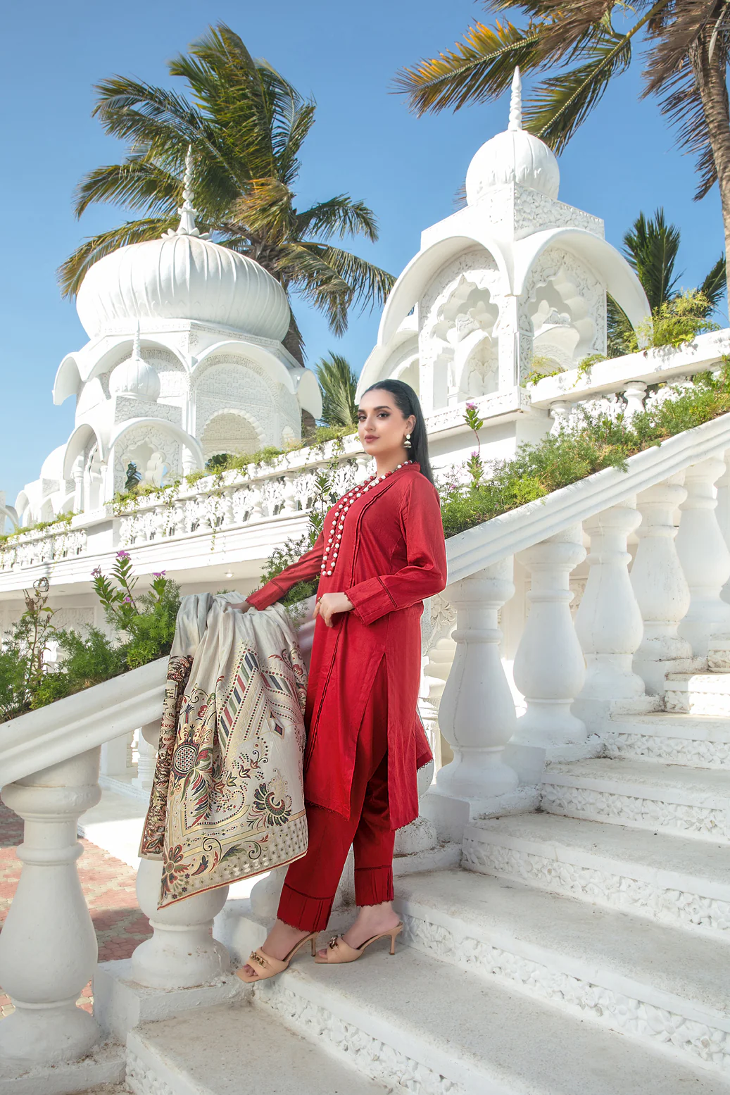 Heer Vol-2 3pcs Stitched Jacquard Lawn [D-1878] - Image 2