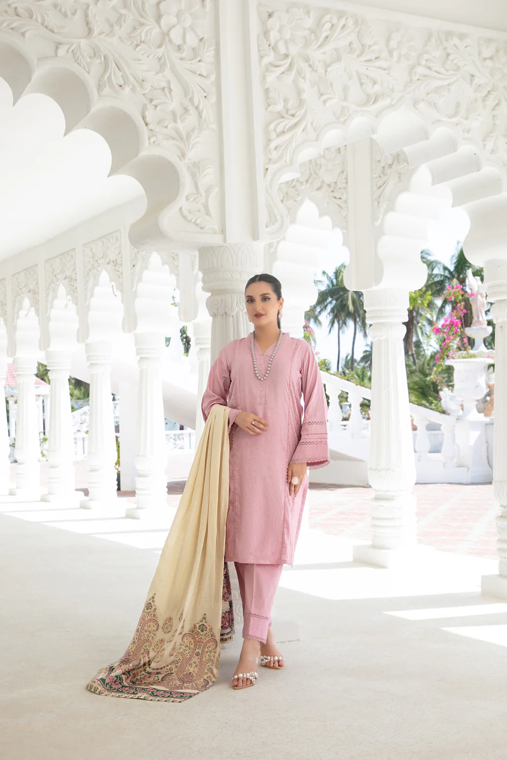 Heer Vol-1 3pcs Stitched Jacquard Lawn [D-1875]