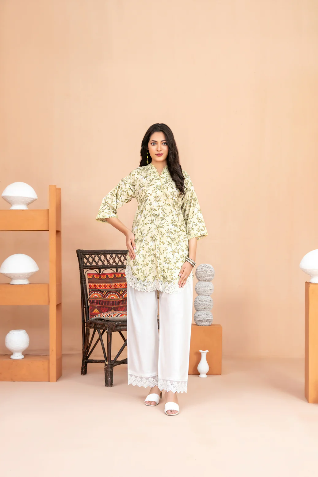 Marella 2pcs Stitched Emb Printed Swiss [D-2072]