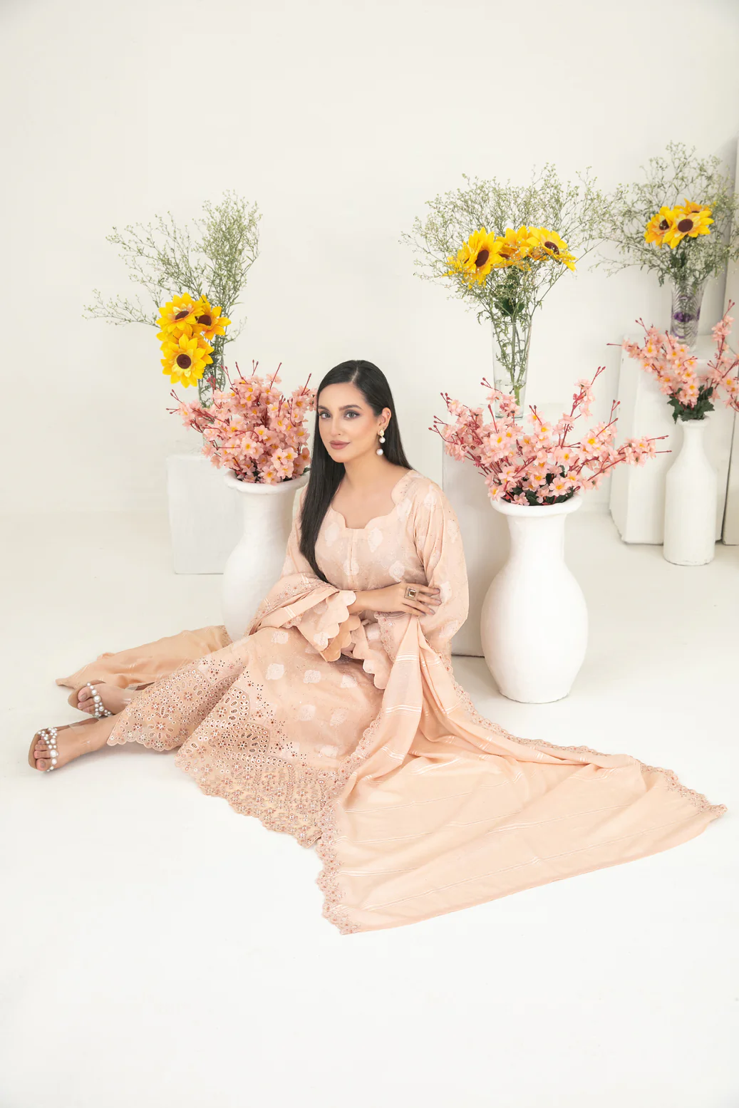 Maneli 3pcs Un-Stitched Emb Lawn [D-2238] - Image 3