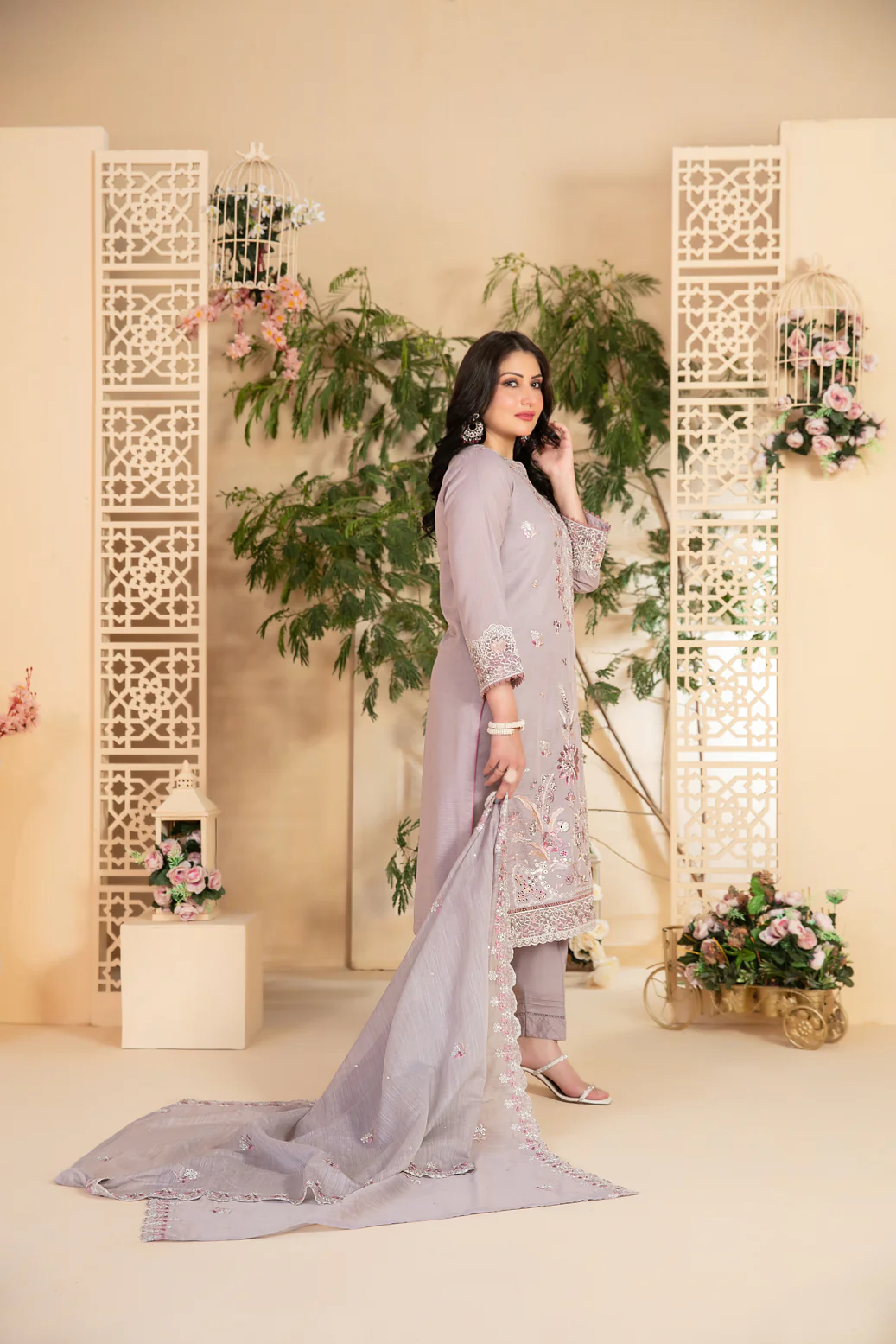 Taabir 3pcs Stitched Emb Lawn [D-2294] - Image 2