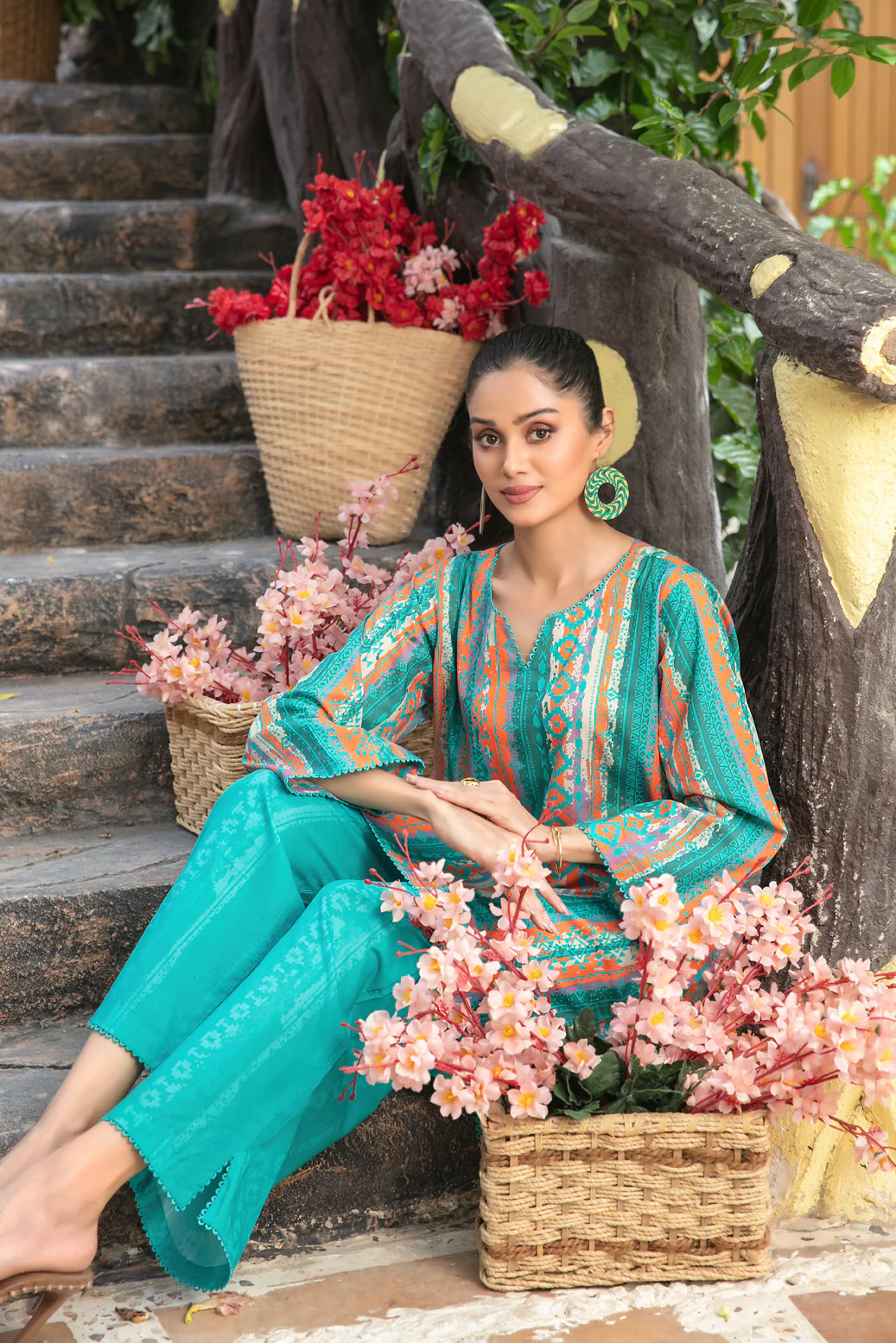 Zana 2pcs Stitched Printed Cotton [D-2255] - Image 3