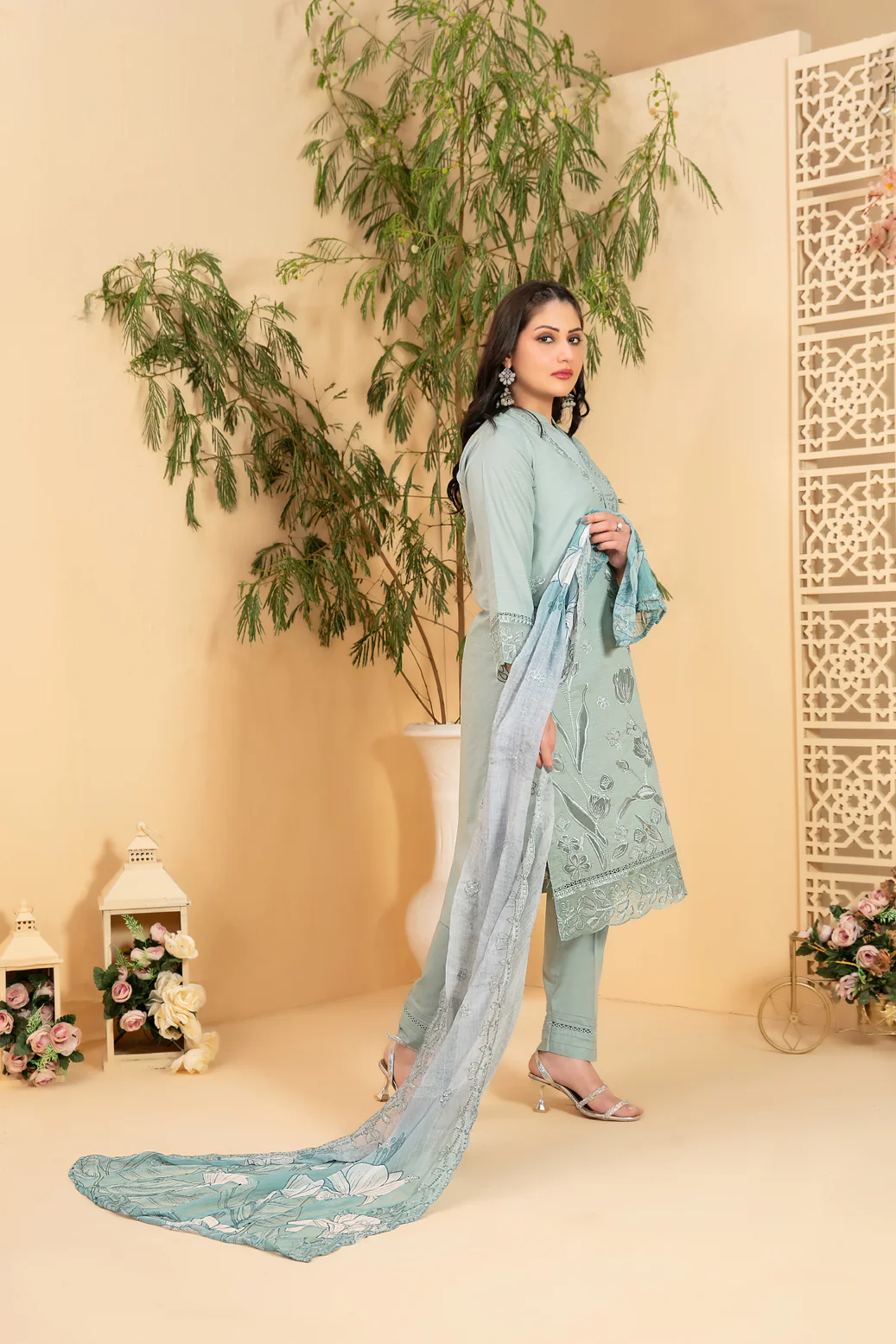 Taabir 3pcs Stitched Emb Lawn [D-2293] - Image 2