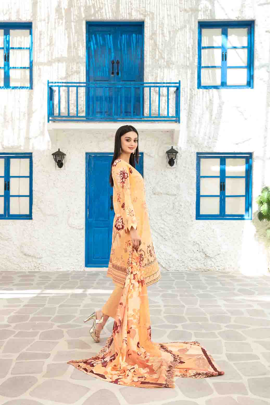 Parizah 3pcs Un-Stitched Emb Printed Lawn [D-2723] - Image 2