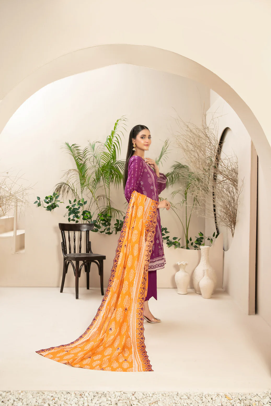 Anuza 3pcs Stitched Emb Printed Lawn[D-2779] - Image 2