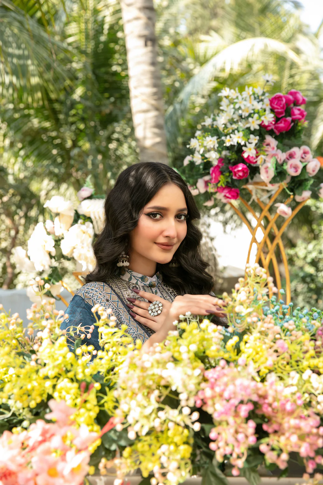Gulbahar 3pcs Un-Stitched Emb Printed Lawn [D-2781] - Image 3
