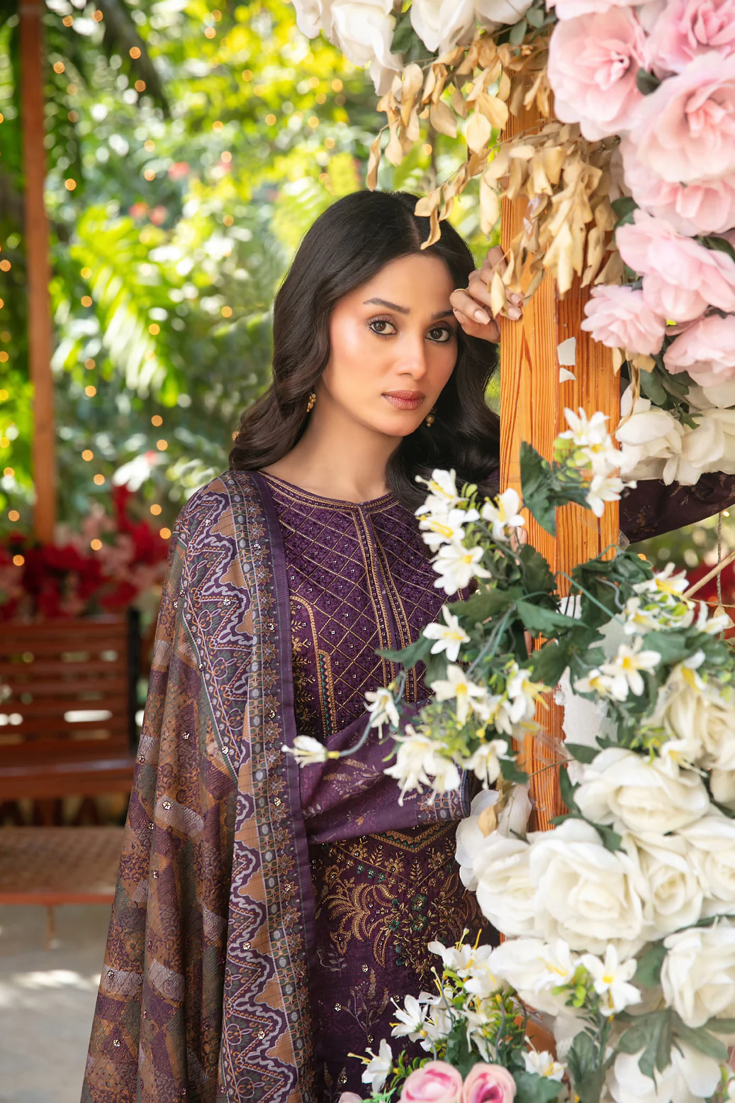 Gulbahar 3pcs Un-Stitched Emb Printed Lawn [D-2788] - Image 3