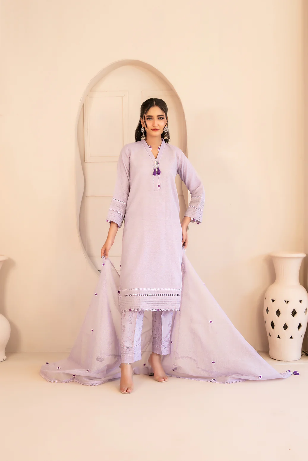 Ruwa 3pcs Stitched Yarn Cotton [D-2873]