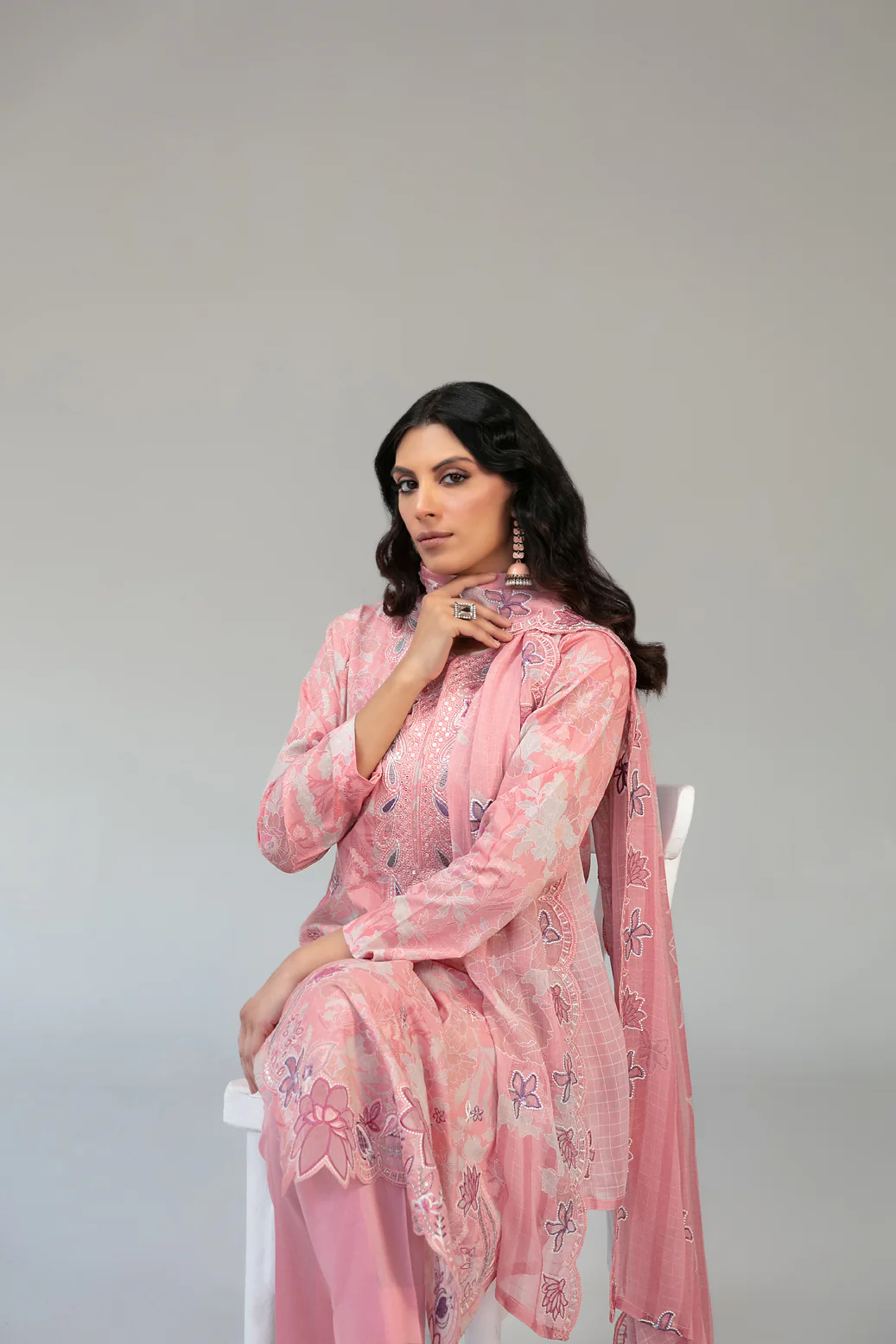 Casca 3pcs Un-Stitched Emb Printed Lawn [D-2909] - Image 3