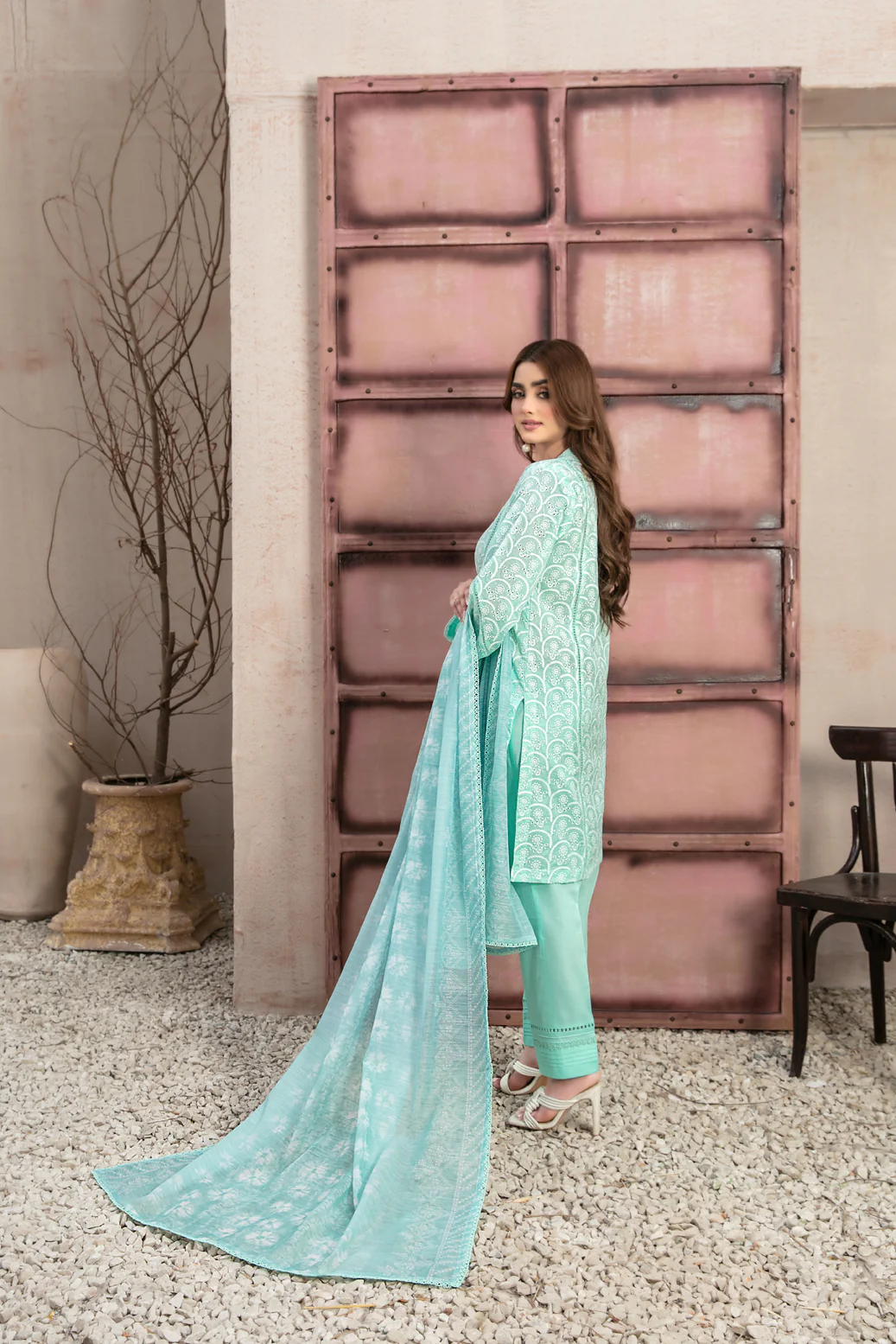 Rifna 3pcs Stitch Schiffli Emb Lawn [D-2913] - Image 2