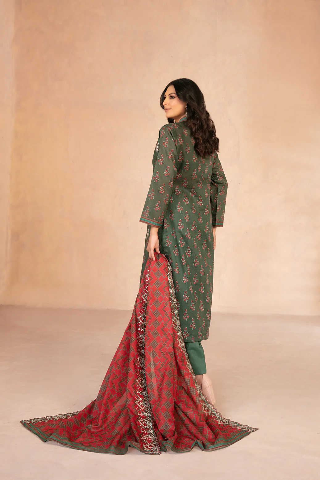 Daaliya 3pcs Un-Stitched Emb Printed Lawn [D-2944] - Image 2