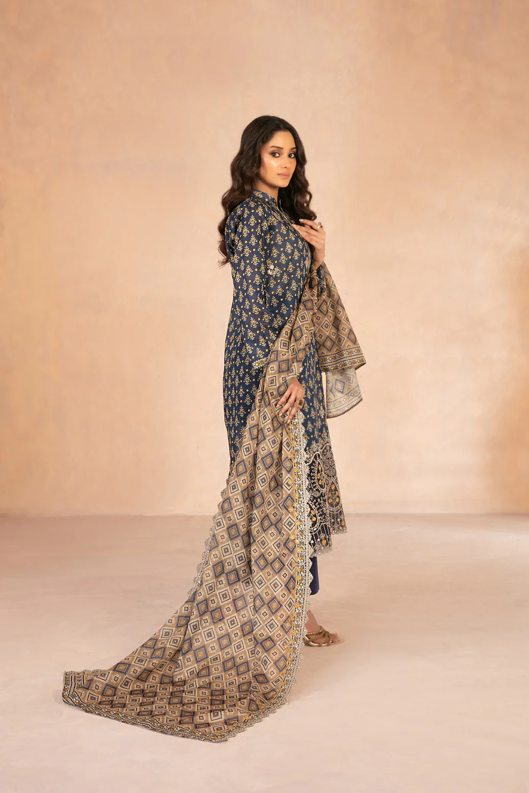 Daaliya 3pcs Un-Stitched Emb Printed Lawn [D-2950] - Image 2
