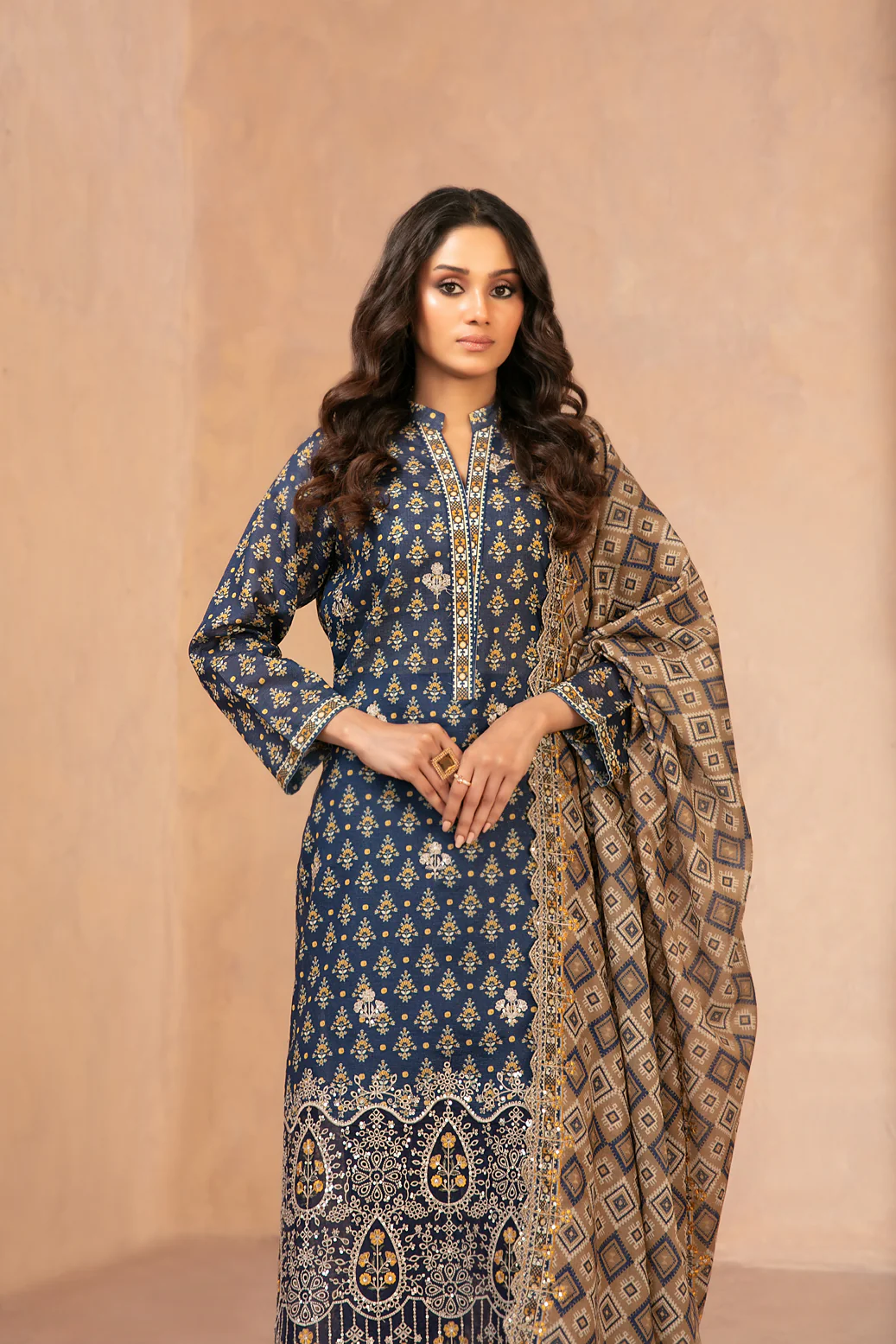 Daaliya 3pcs Un-Stitched Emb Printed Lawn [D-2950] - Image 3
