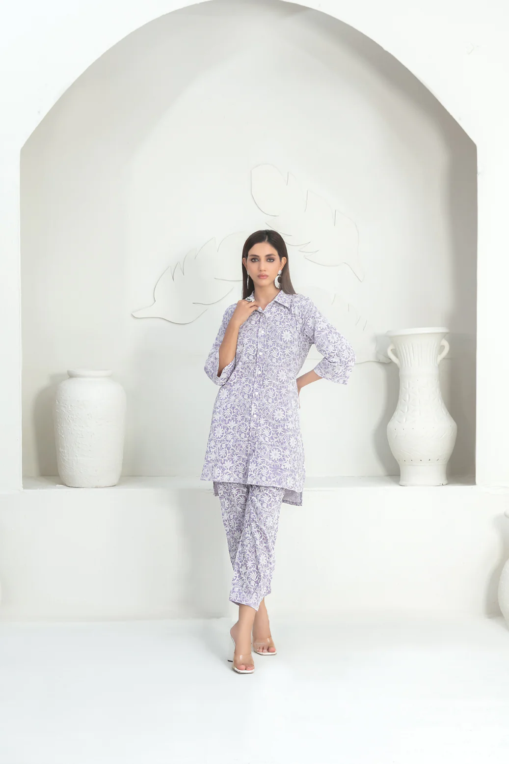 Sahla 2pcs Stitched Emb Lawn [D-3093]