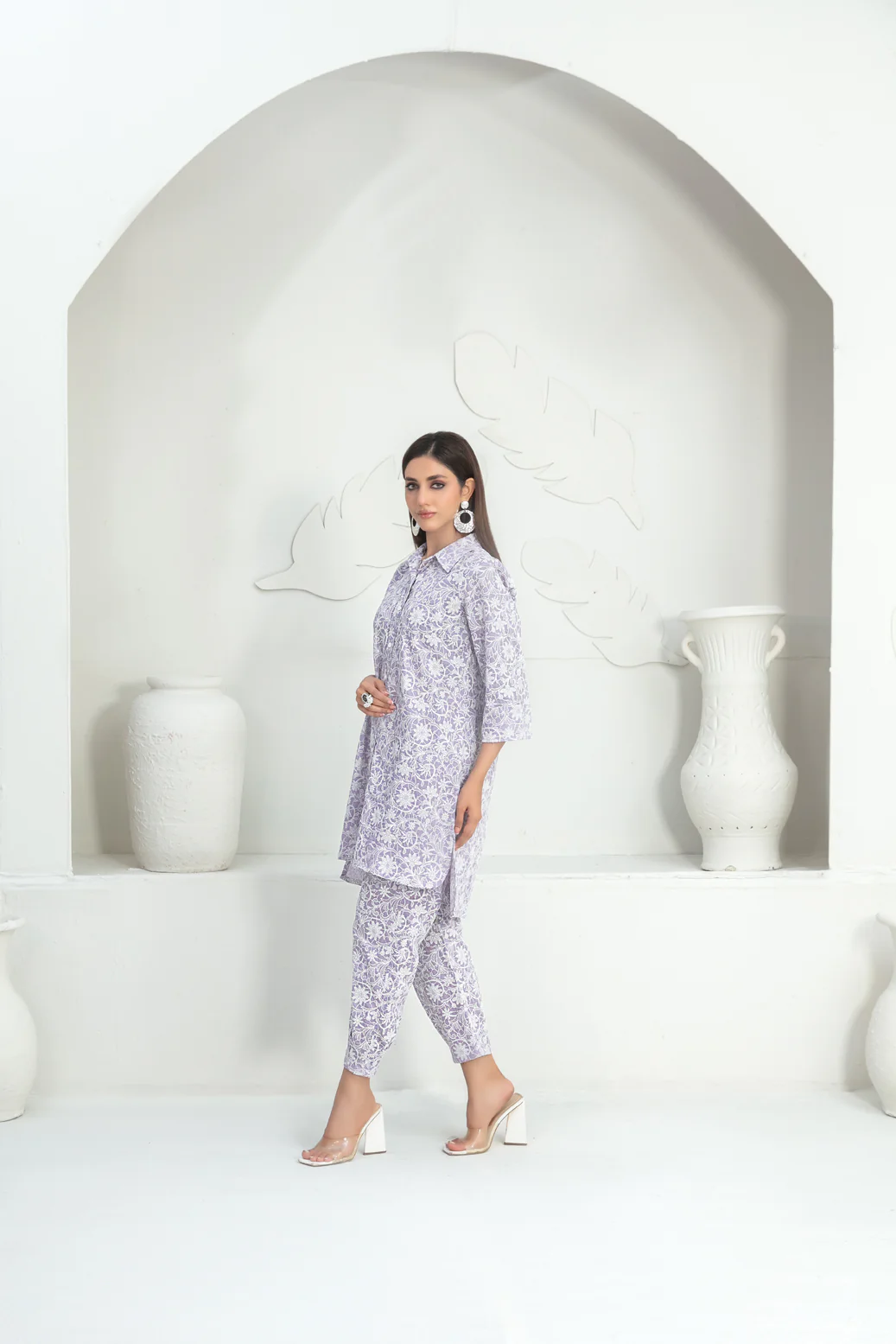 Sahla 2pcs Stitched Emb Lawn [D-3093] - Image 2