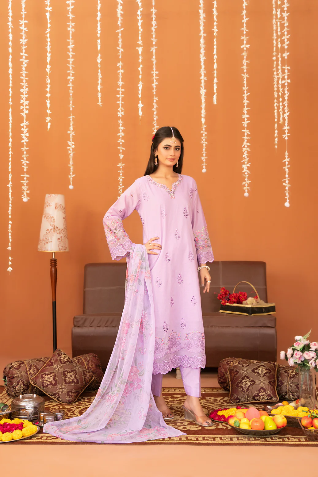 Chaashni 3pcs Stitched Emb Lawn [D-3134]