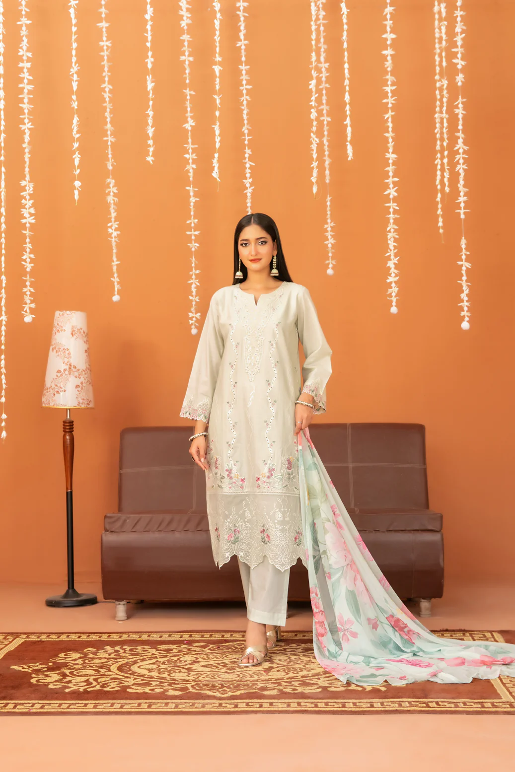 Chaashni 3pcs Stitched Emb Lawn [D-3138]