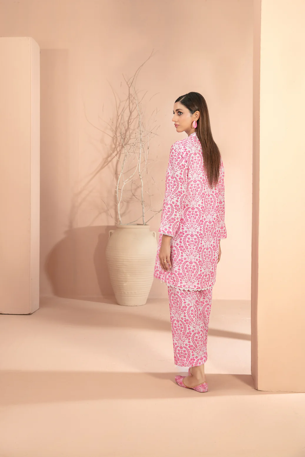 ANHA 2Pcs Stitched Printed Swiss Lawn [D-3219] - Image 2