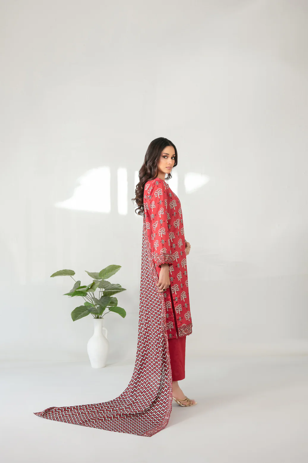 Mehza 3pcs Stitched Printed Lawn [D-3234] - Image 2