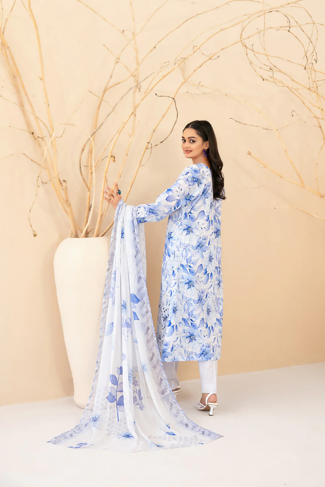 Eshanah 3pcs Un-Stitched Emb Printed Lawn [D-3483] - Image 2