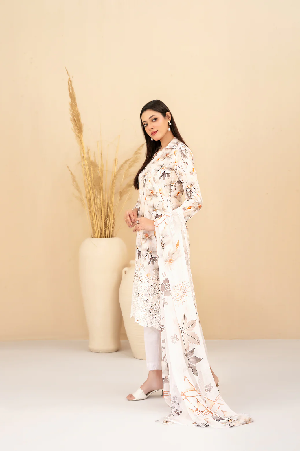 Eshanah 3pcs Un-Stitched Emb Printed Lawn [D-3487] - Image 2