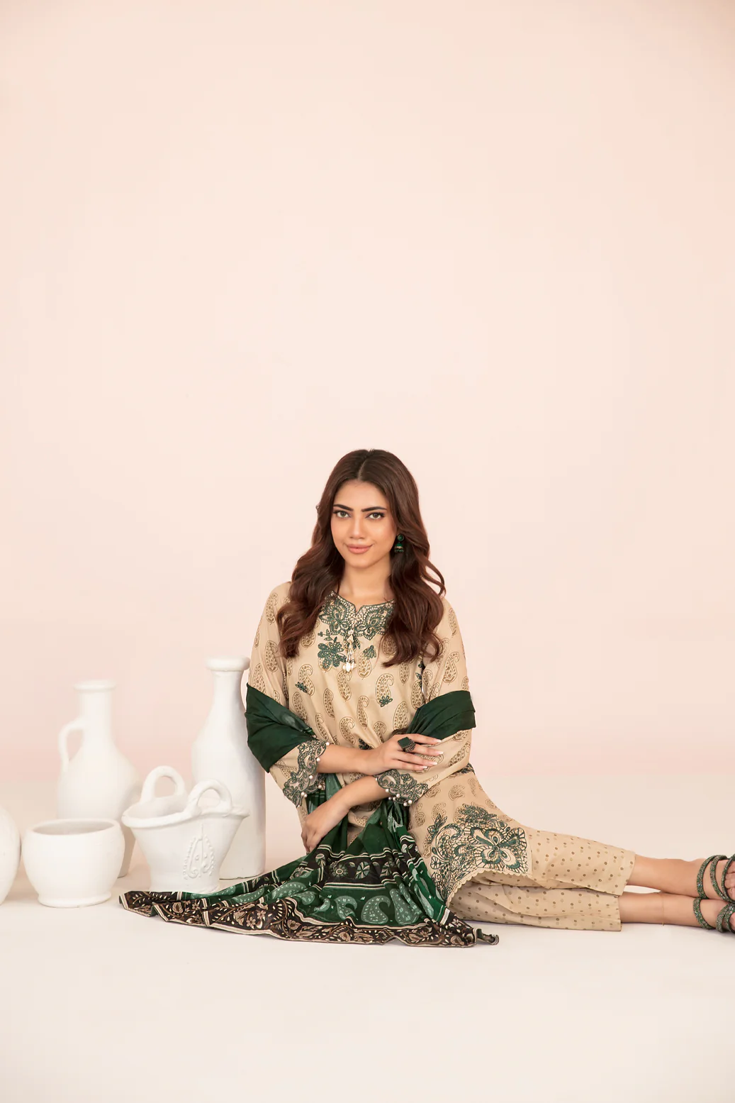 Kisra 3pcs Stitched Emb Printed Lawn [D-3706] - Image 3
