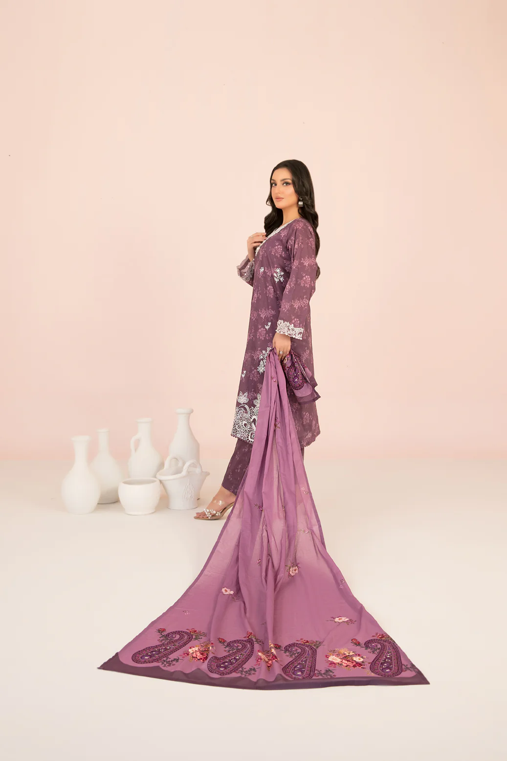 Kisra 3pcs Stitched Emb Printed Lawn [D-3710] - Image 2