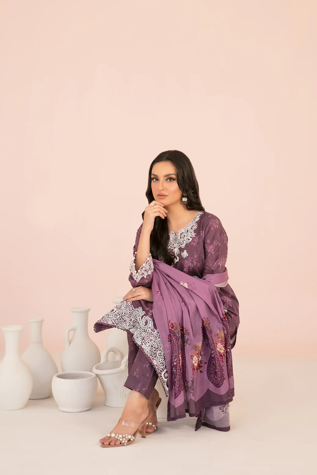 Kisra 3pcs Stitched Emb Printed Lawn [D-3710] - Image 3