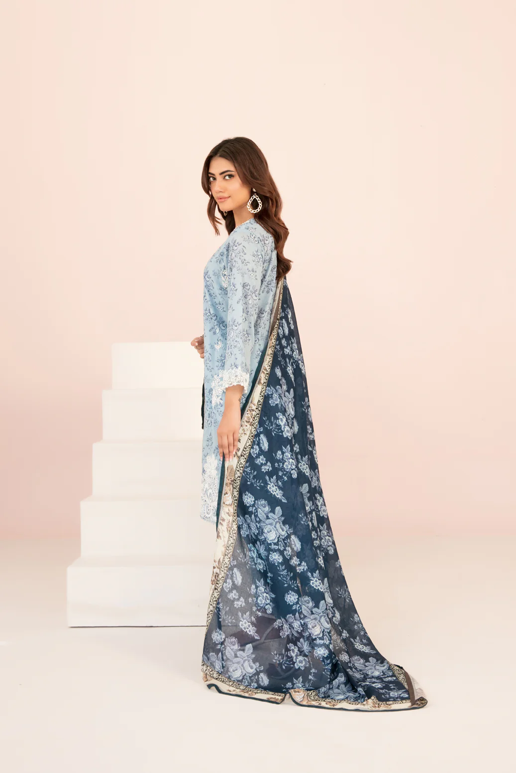 Kisra 3pcs Stitched Emb Printed Lawn [D-3713] - Image 2