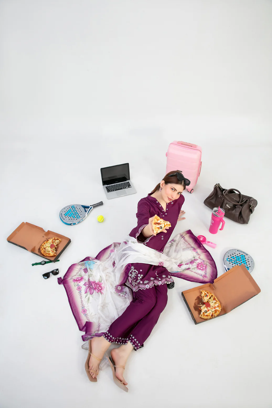Modern Saheli 3pcs Stitched Emb Lawn [D-3781] - Image 3