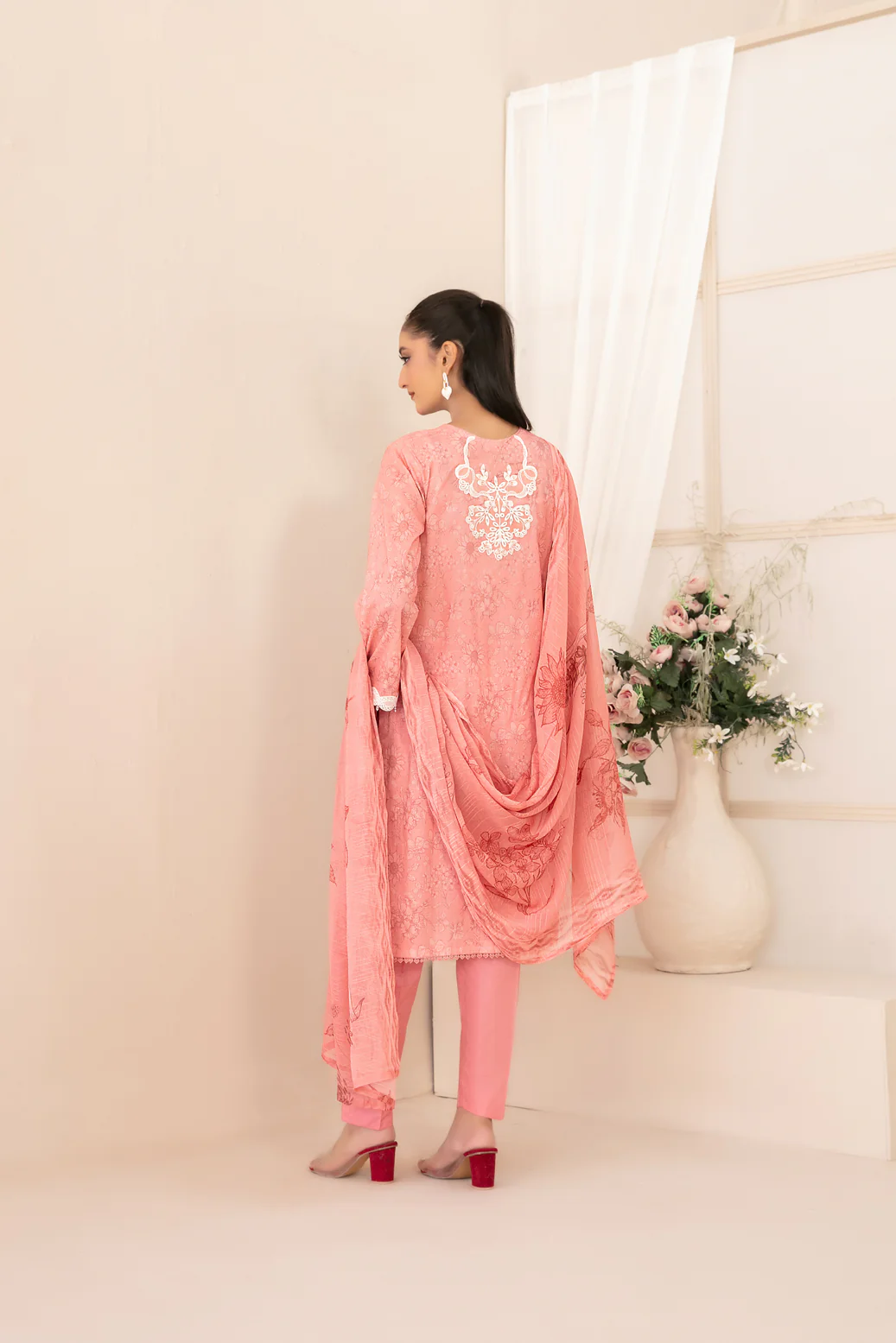 Sheen Vol-2 Stitched Emb Printed Lawn [D-3785] - Image 2