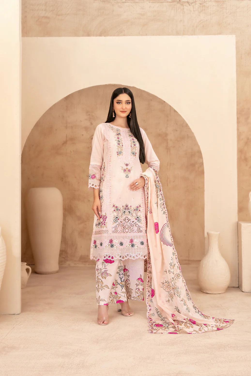 Mahabbah Vol-2 Stitched Emb Lawn [D-3799]