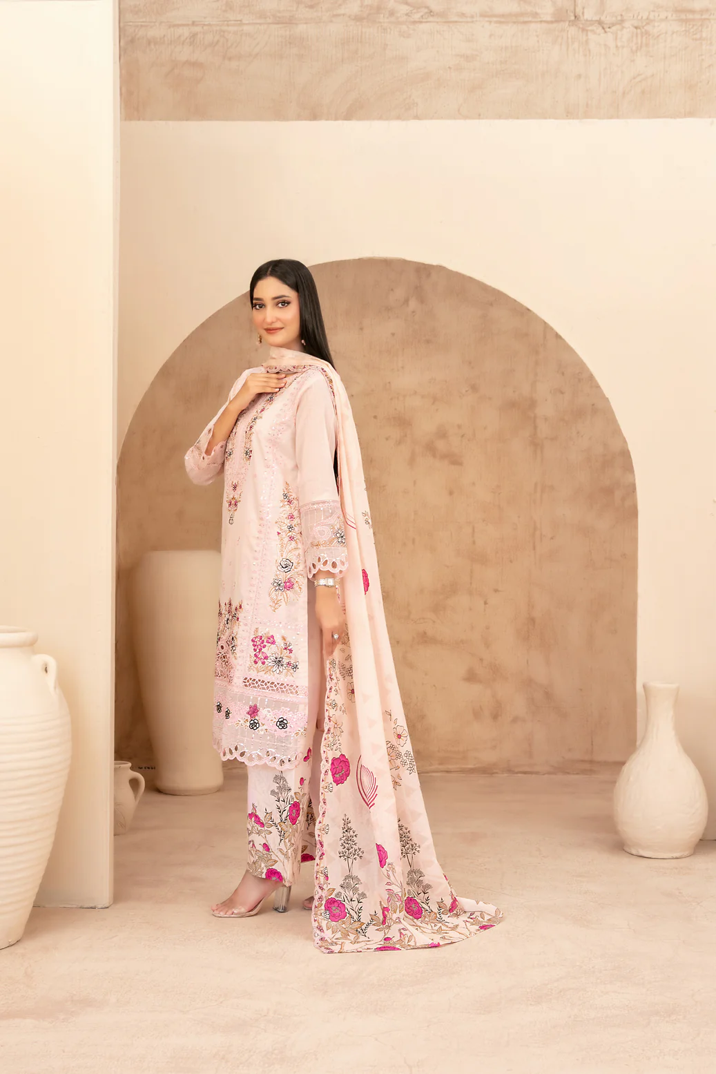 Mahabbah Vol-2 Stitched Emb Lawn [D-3799] - Image 2