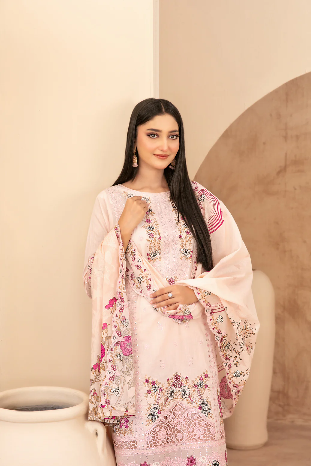 Mahabbah Vol-2 Stitched Emb Lawn [D-3799] - Image 3