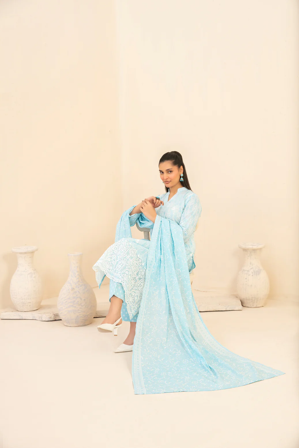 Marin 3pcs Un-Stitched Emb Printed Lawn [D-4025] - Image 3