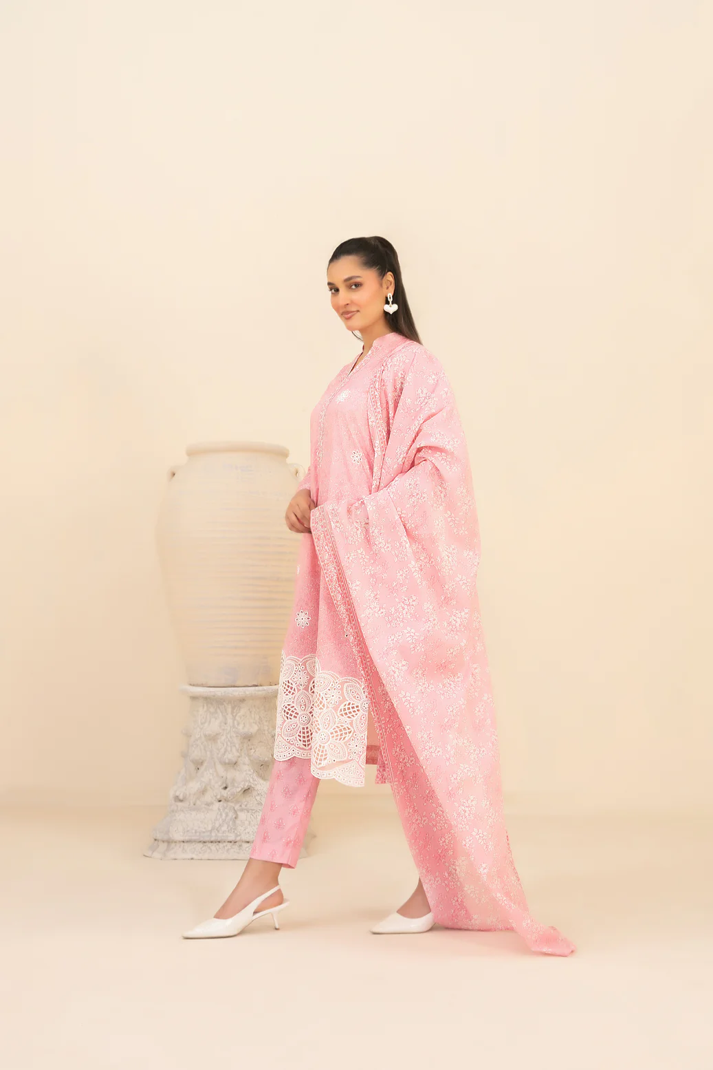 Marin 3pcs Un-Stitched Emb Printed Lawn [D-4028] - Image 2