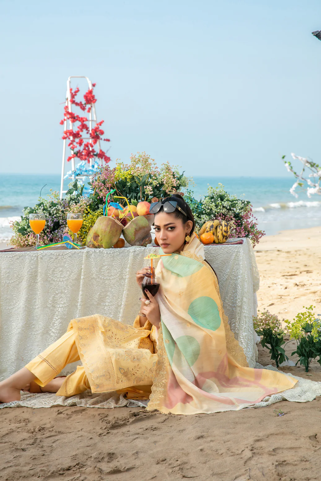 Mannam 3pcs Stitched Emb Lawn [D-4055] - Image 3