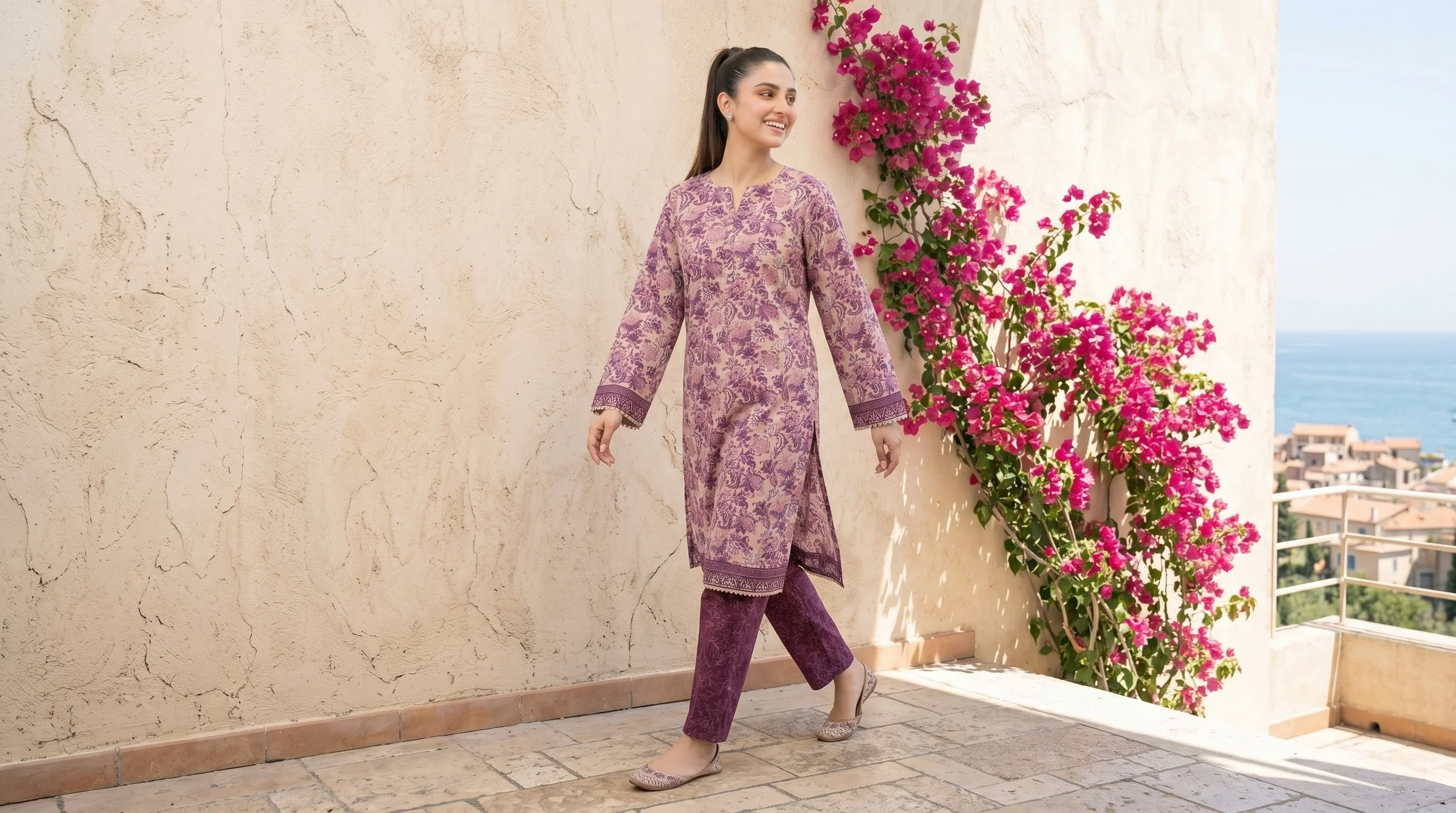 Florence 2pcs Stitched Printed Cotton [D-4200] - Image 3