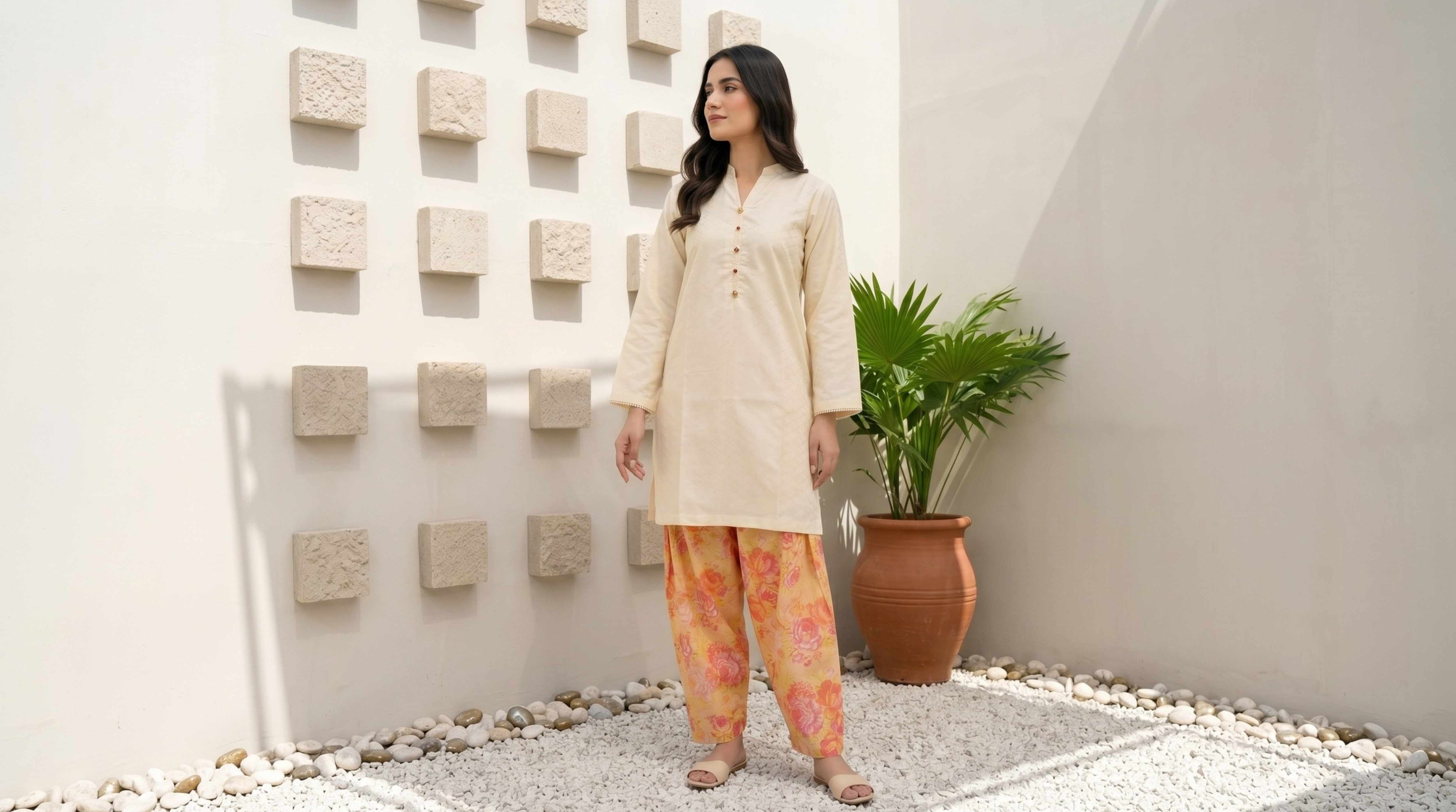 Summer Signature Vol-2 Stitched Cotton [D-4328] - Image 3