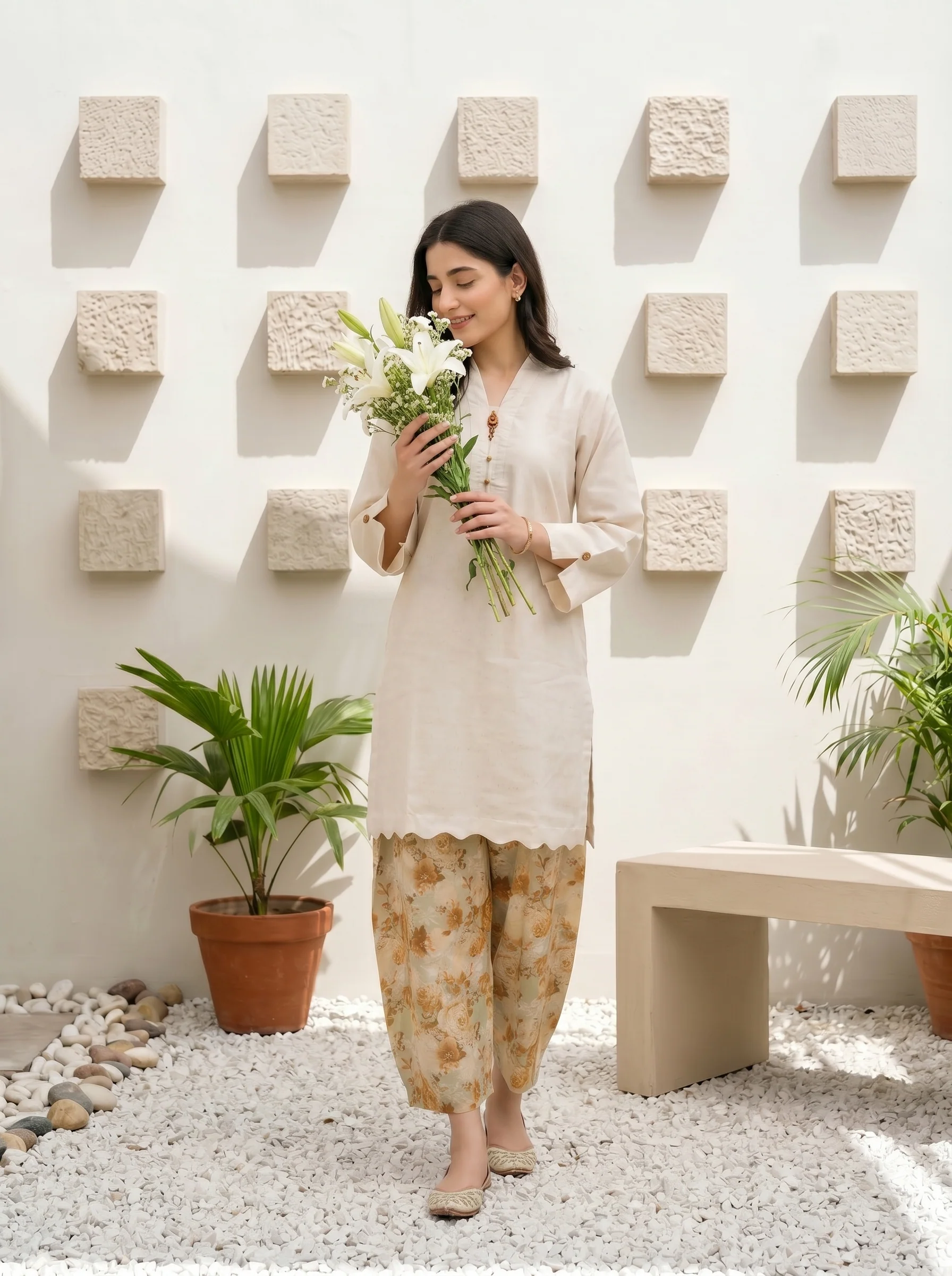 Summer Signature Vol-1 Stitched Cotton [D-4331] - Image 2