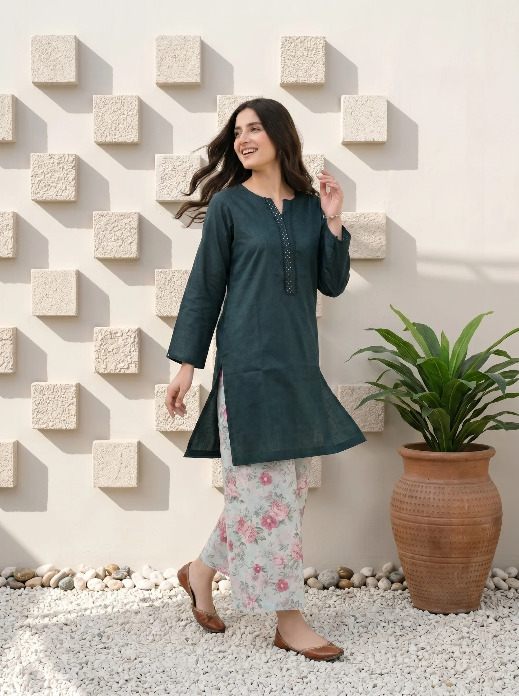Summer Signature Vol-1 Stitched Cotton [D-4333] - Image 2
