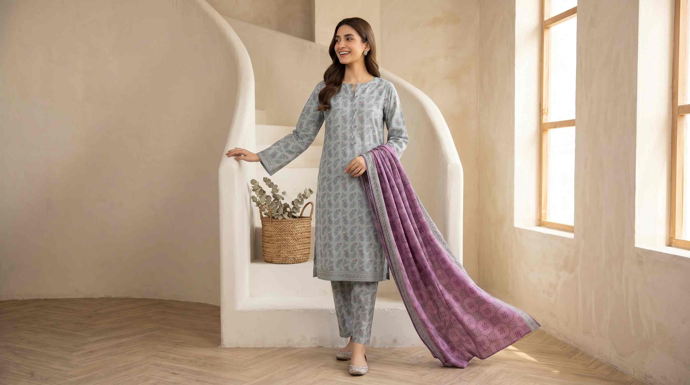 Areeman Vol-1 Stitched Printed Lawn [D-4471] - Image 3