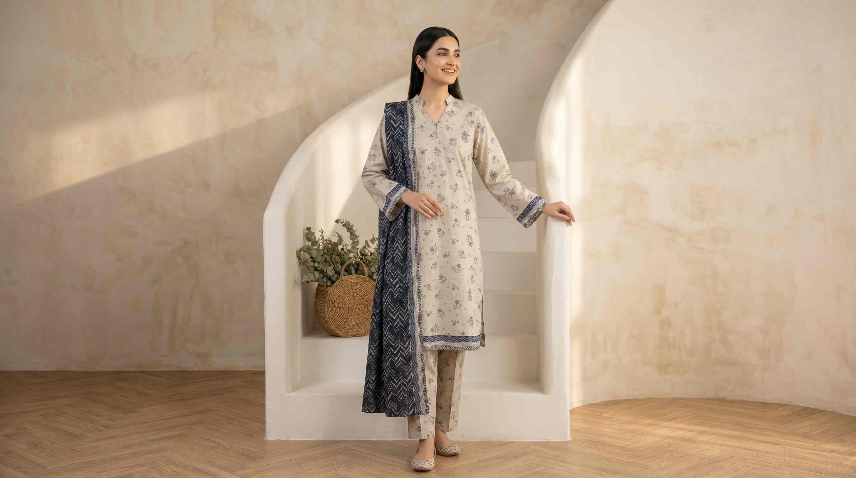 Areeman Vol-1 Stitched Printed Lawn [D-4474] - Image 3