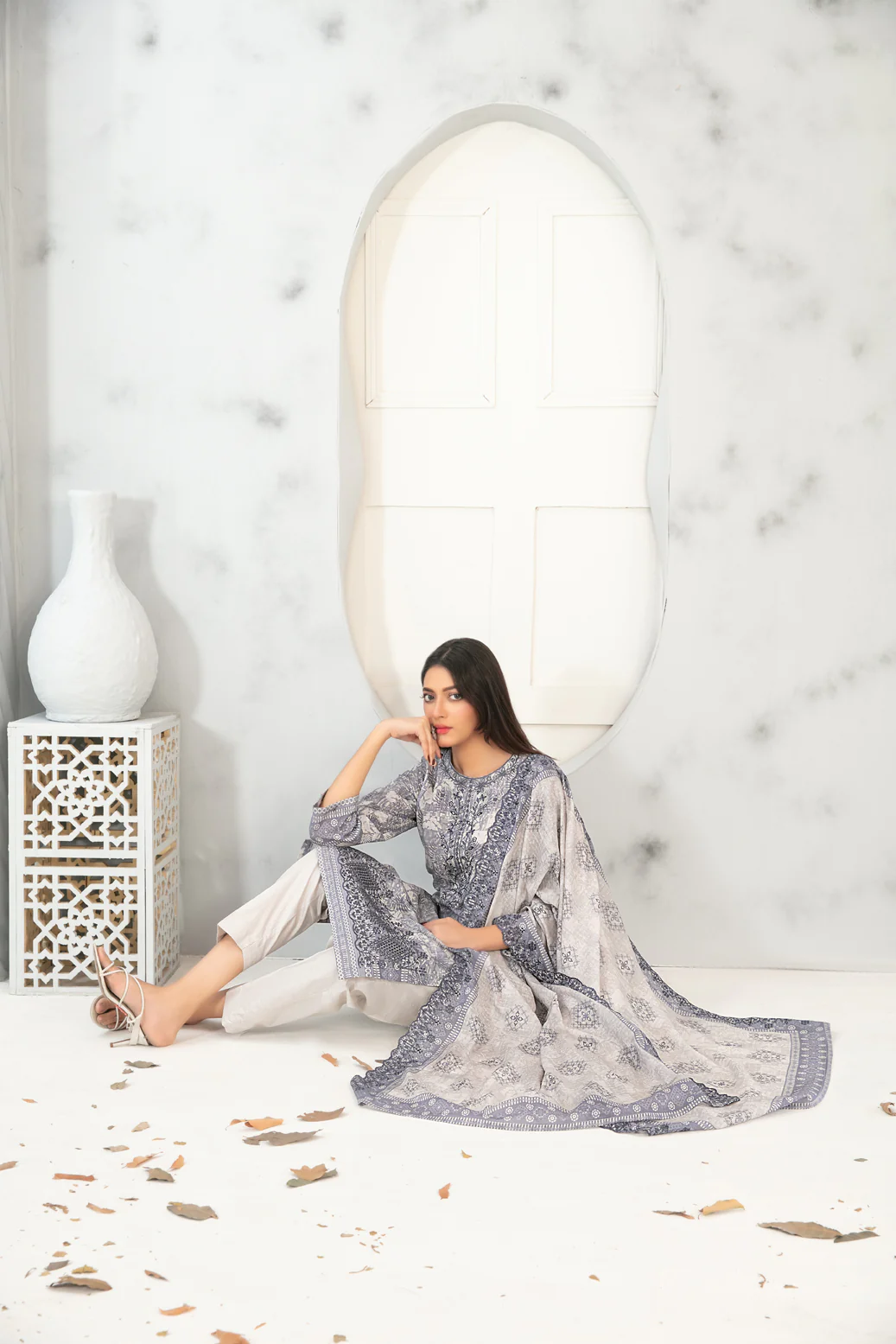 Shahla 3pcs Un-Stitched Emb Printed Lawn [D-4978-A] - Image 3