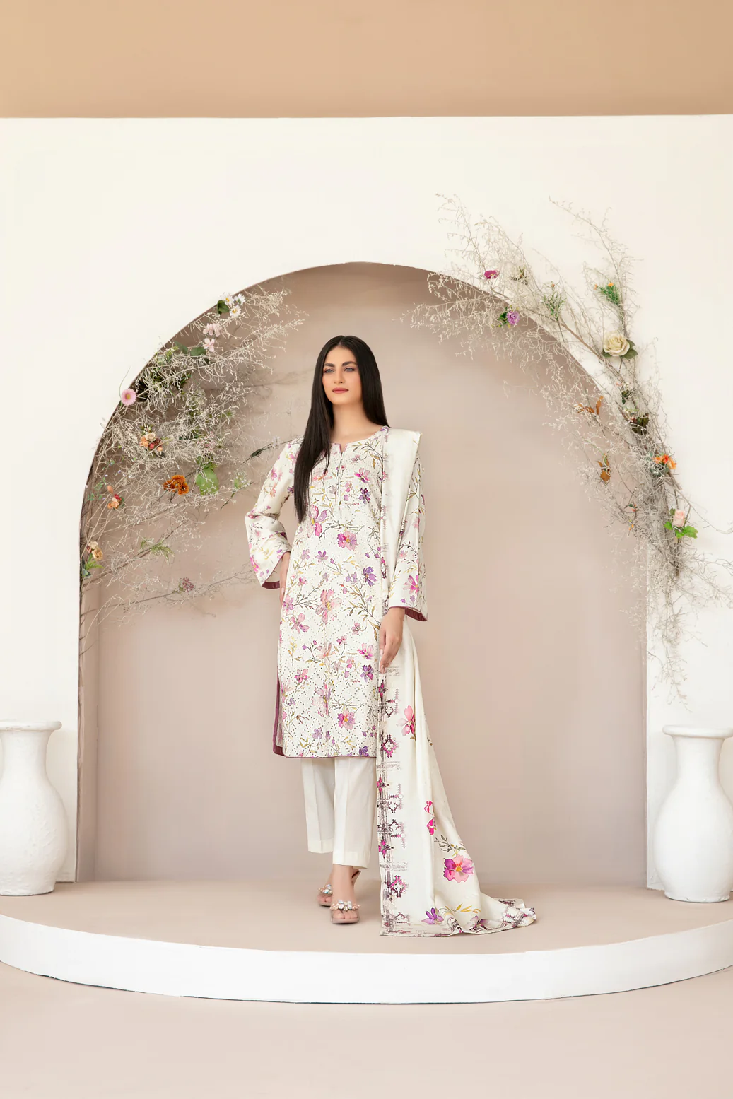 Abir 3pcs Embroidered Printed Viscose [D-5359]