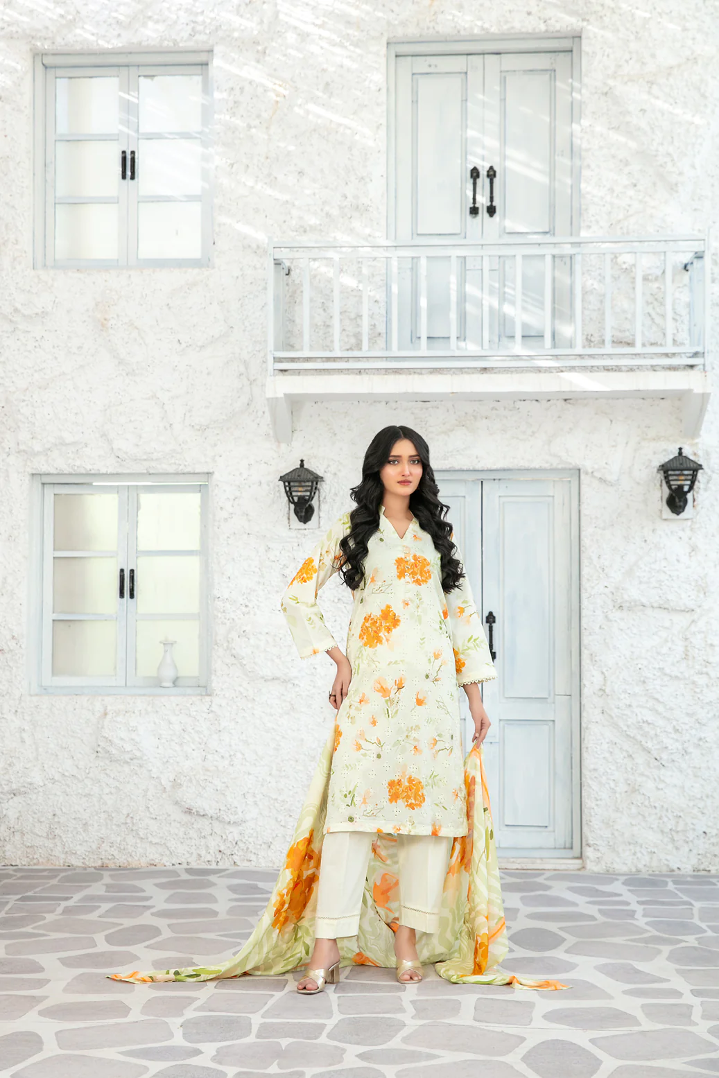 Rooh 3pcs Stitched Emb Printed Lawn [D-5738]
