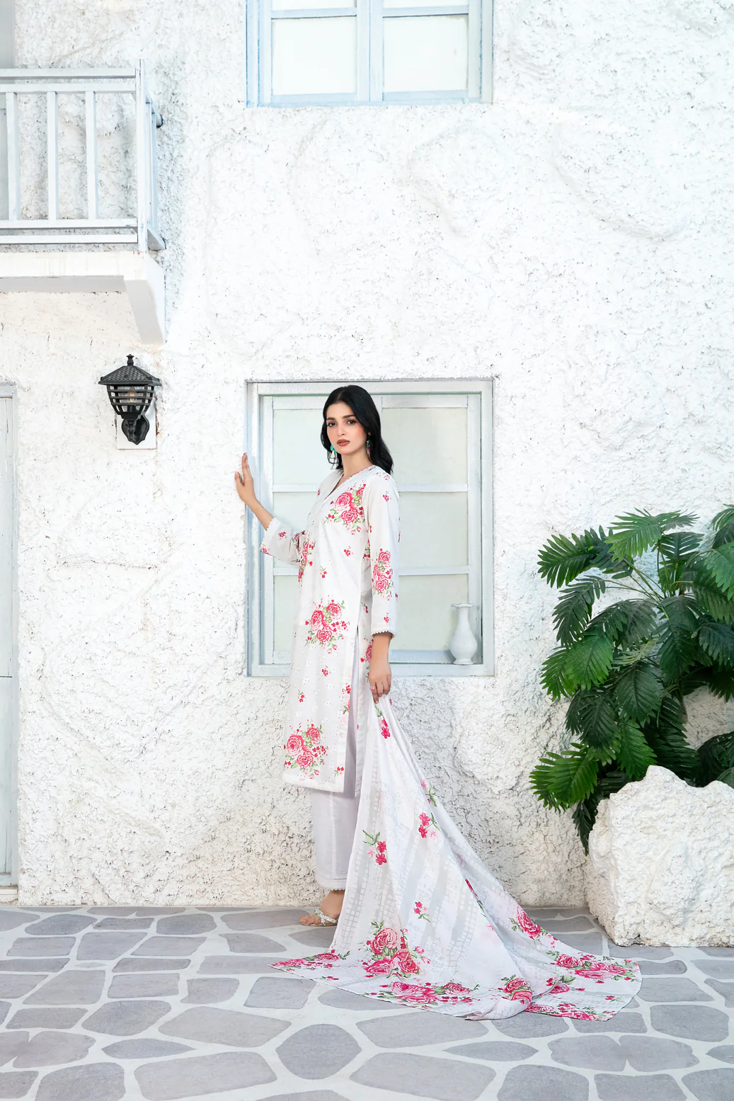 Rooh 3pcs Stitched Emb Printed Lawn [D-5740] - Image 2