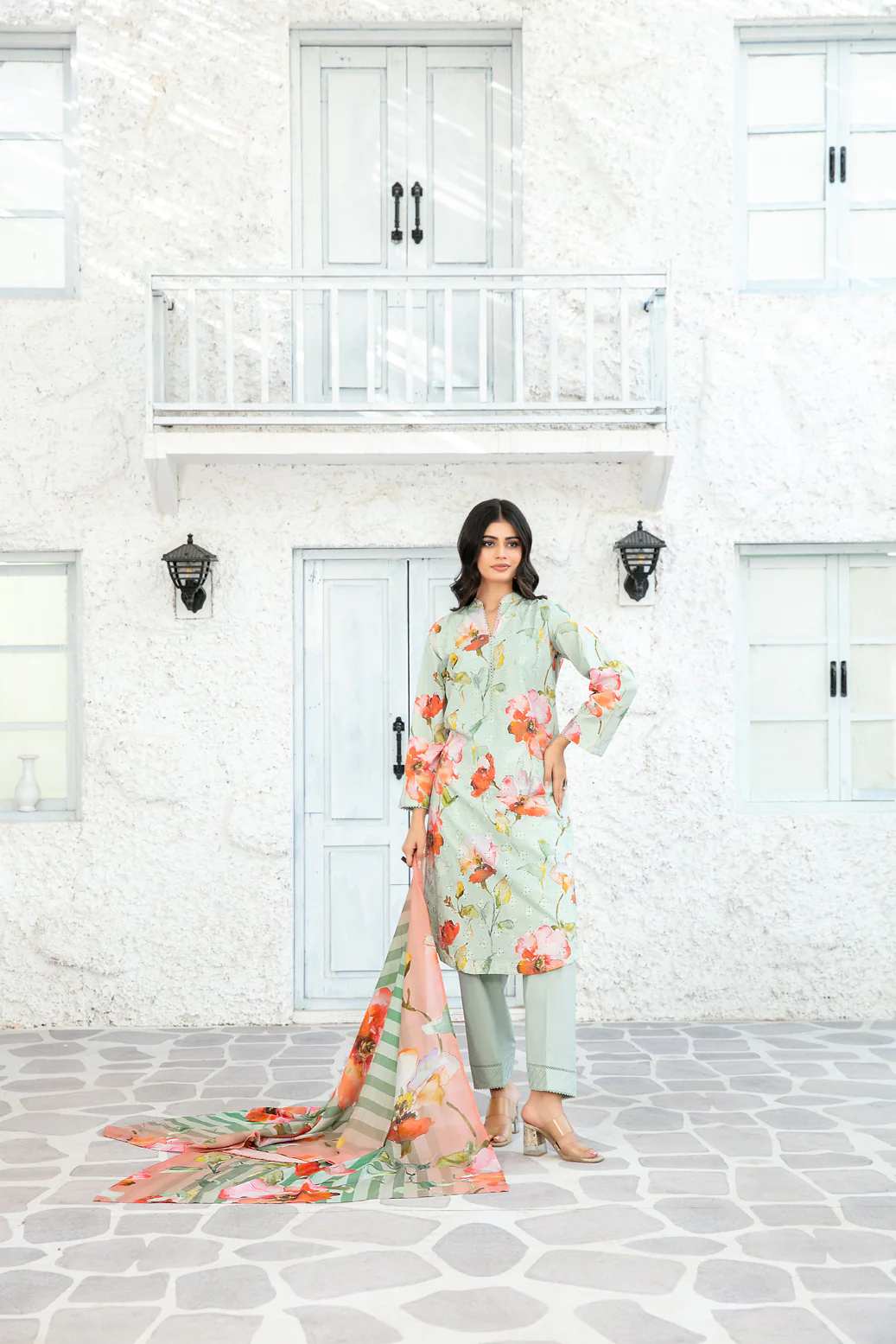 Rooh 3pcs Stitched Emb Printed Lawn [D-5741]